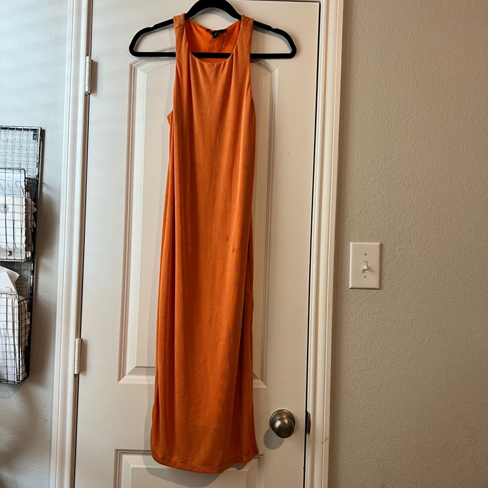 Tangerine Orange shift dress